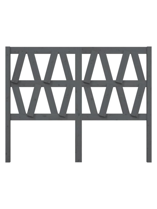 Gultas galvgalis, pelēks, 156x4x100 cm, priedes masīvkoks