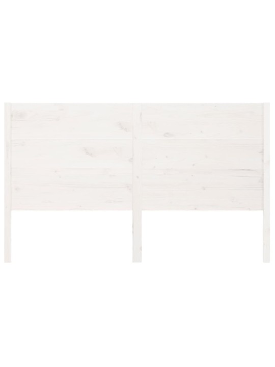 Galvgalis, balts, 126x4x100 cm, priedes masīvkoks
