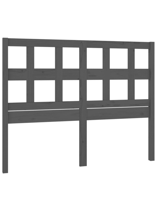 Gultas galvgalis, pelēks, 155,5x4x100 cm, priedes masīvkoks