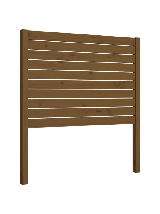 Gultas galvgalis, medus brūns, 96x4x100 cm, priedes masīvkoks