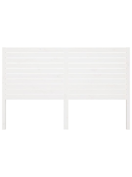 Gultas galvgalis, balts, 166x4x100 cm, priedes masīvkoks