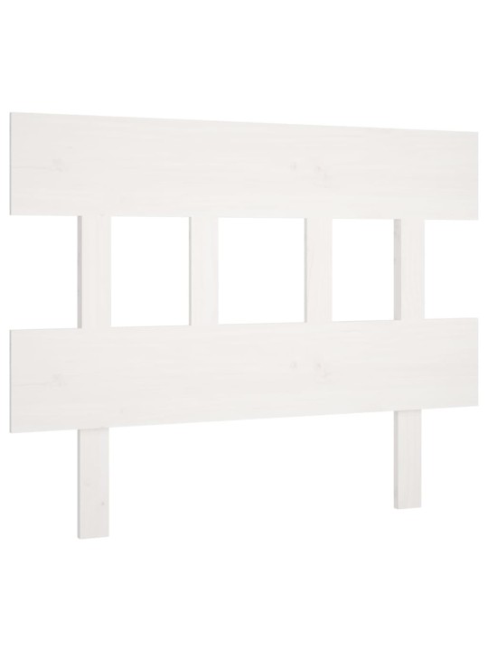 Gultas galvgalis, balts, 103,5x3x81 cm, priedes masīvkoks
