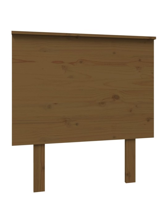 Gultas galvgalis, medus brūns, 79x6x82,5 cm, priedes masīvkoks