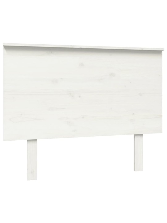 Gultas galvgalis, balts, 104x6x82,5 cm, priedes masīvkoks