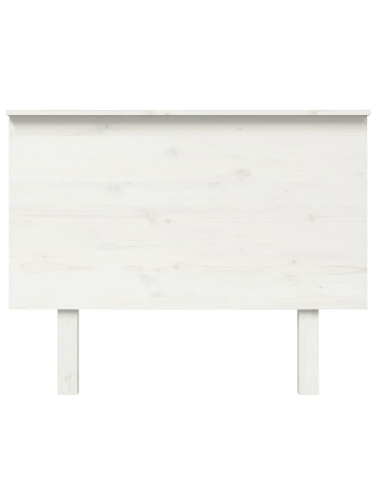 Gultas galvgalis, balts, 104x6x82,5 cm, priedes masīvkoks