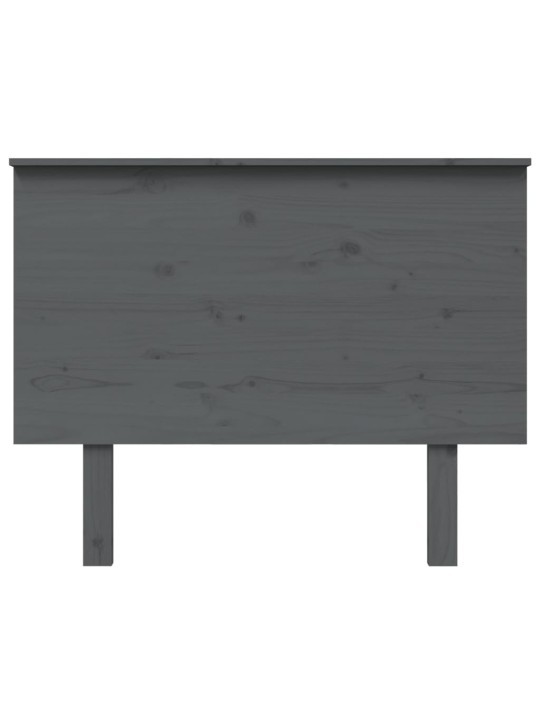 Gultas galvgalis, pelēks, 104x6x82,5 cm, priedes masīvkoks