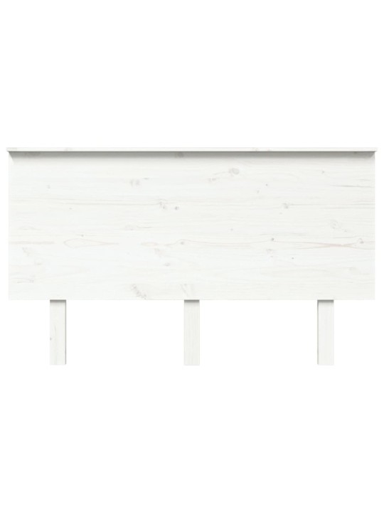 Gultas galvgalis, balts, 139x6x82,5 cm, priedes masīvkoks