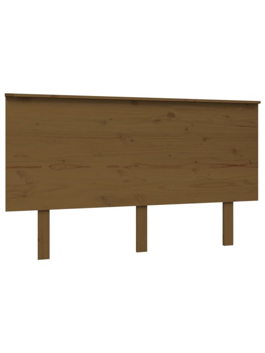 Gultas galvgalis, medus brūns, 139x6x82,5 cm, priedes masīvkoks