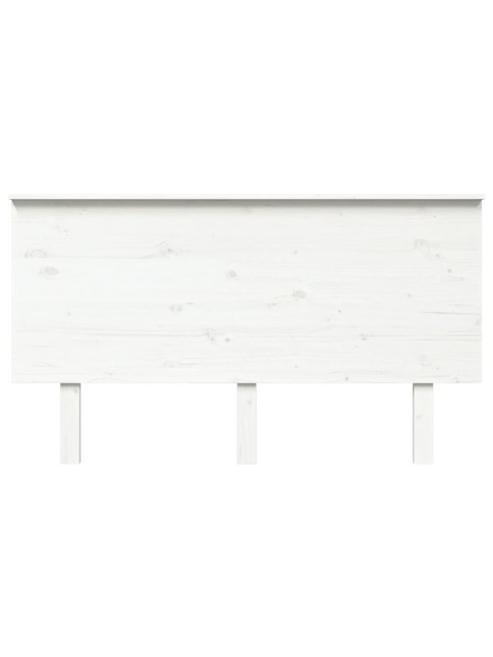 Gultas galvgalis, balts, 144x6x82,5 cm, priedes masīvkoks