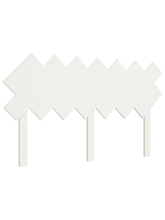 Gultas galvgalis, balts, 141x3x80,5 cm, priedes masīvkoks