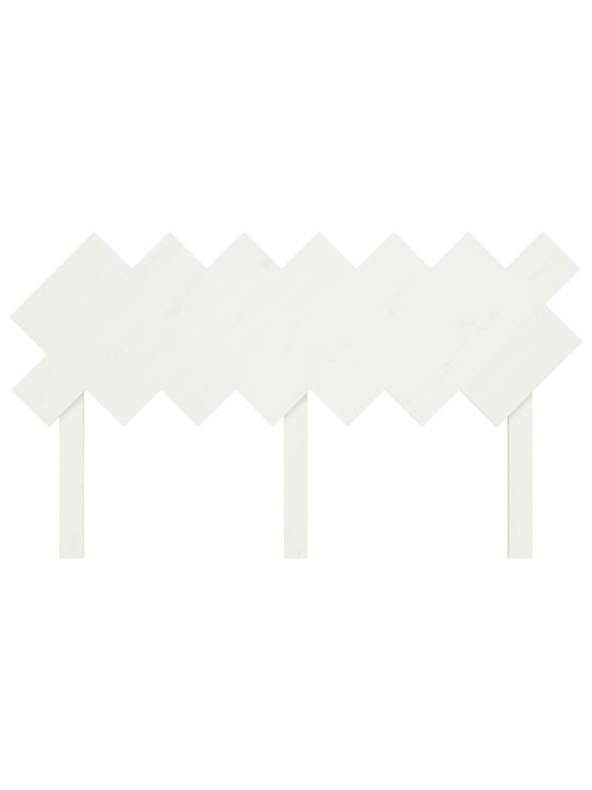 Gultas galvgalis, balts, 141x3x80,5 cm, priedes masīvkoks