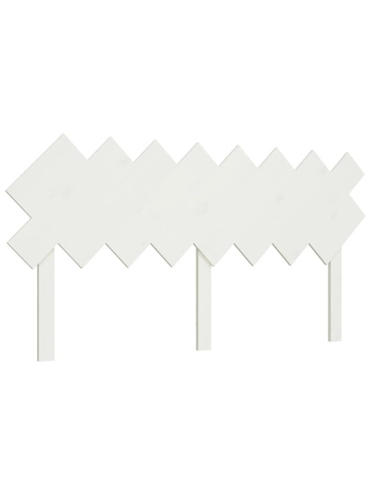 Gultas galvgalis, balts, 159,5x3x80,5 cm, priedes masīvkoks