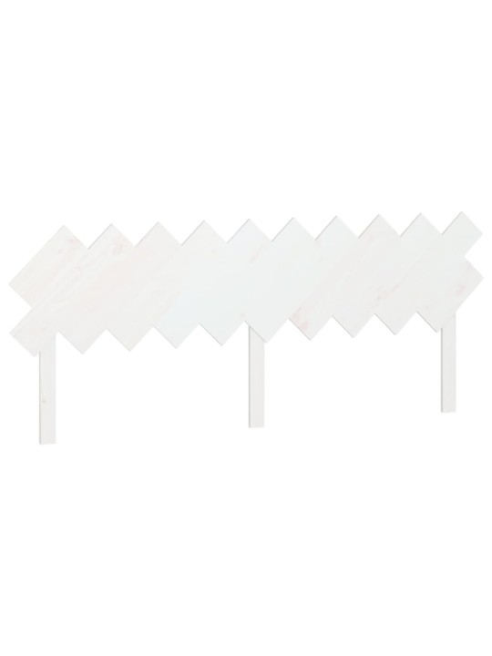 Gultas galvgalis, balts, 196x3x80,5 cm, priedes masīvkoks