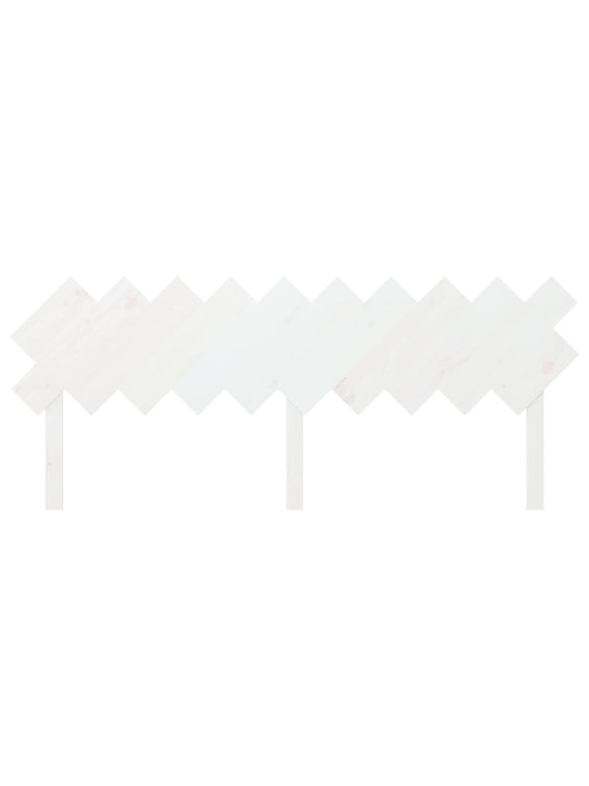 Gultas galvgalis, balts, 196x3x80,5 cm, priedes masīvkoks