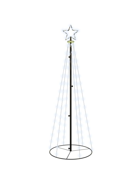 Ziemassvētku egle, 108 vēsi baltas LED lampiņas, 70x180 cm