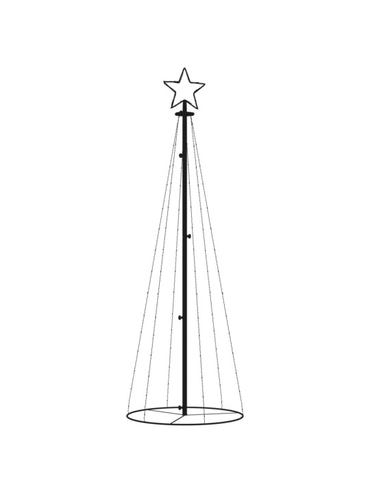 Ziemassvētku egle, 108 vēsi baltas LED lampiņas, 70x180 cm