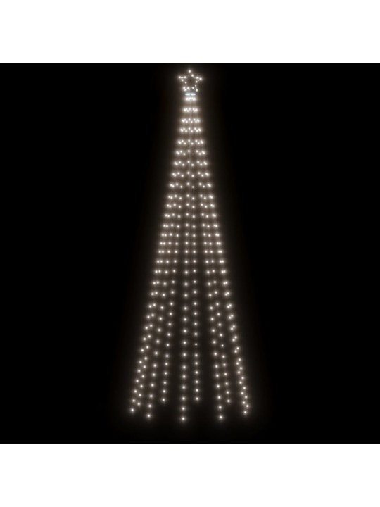 Ziemassvētku egle, 310 vēsi baltas LED lampiņas, 100x300 cm
