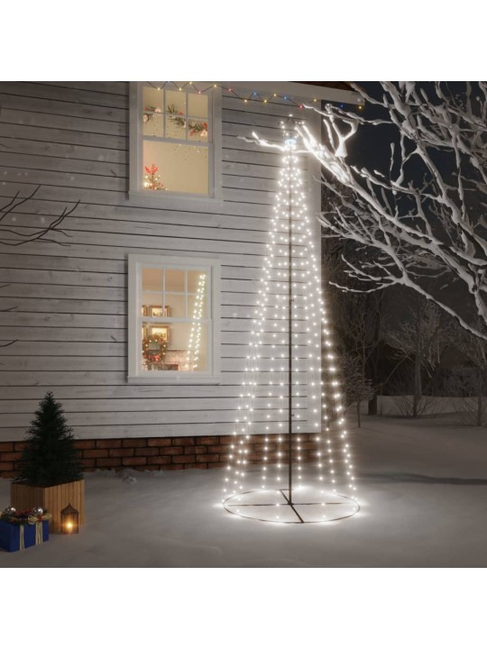 Ziemassvētku egle, 310 vēsi baltas LED lampiņas, 100x300 cm