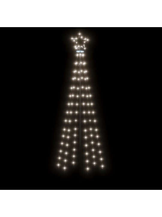 Ziemassvētku egle ar pīķi, 108 vēsi baltas led, 180 cm