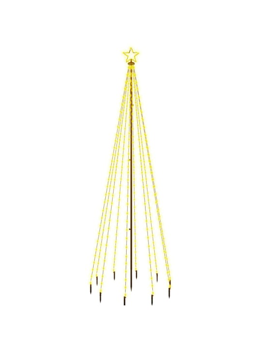 Ziemassvētku egle ar pīķi, 310 silti baltas LED, 300 cm