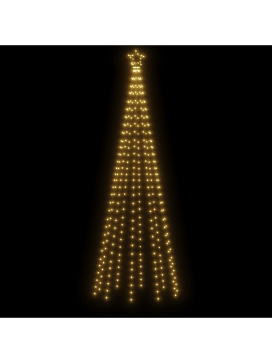 Ziemassvētku egle ar pīķi, 310 silti baltas LED, 300 cm