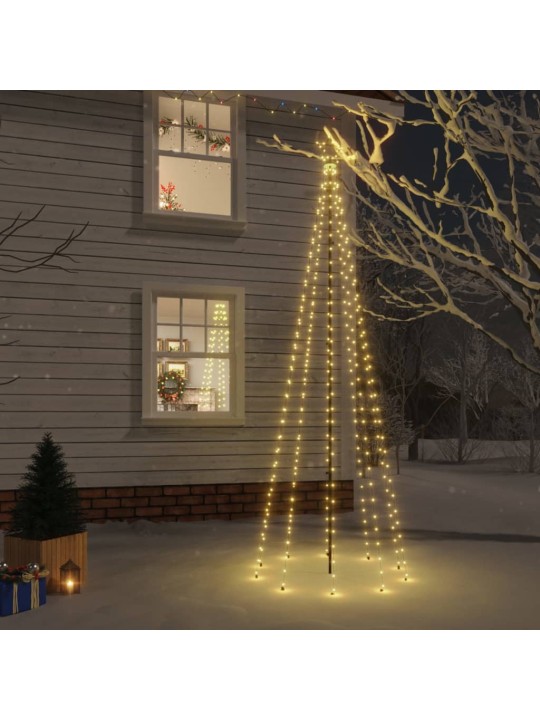 Ziemassvētku egle ar pīķi, 310 silti baltas LED, 300 cm