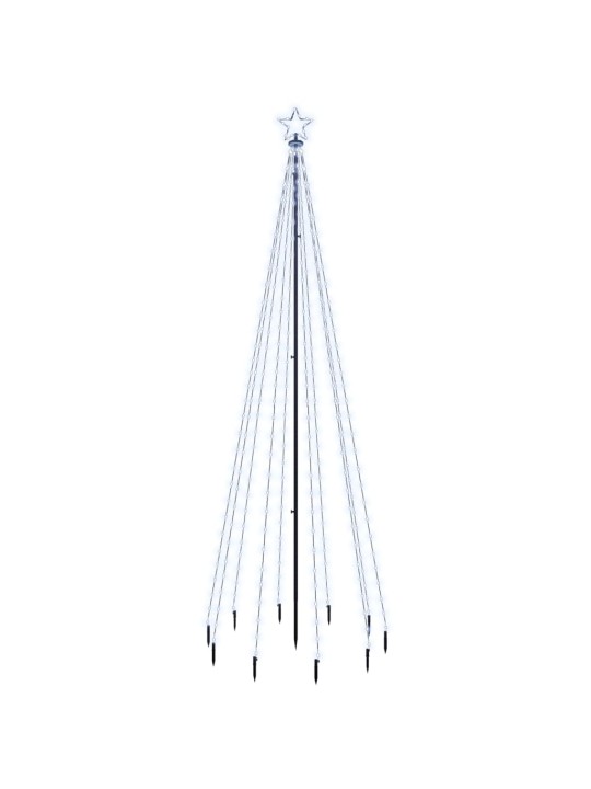 Ziemassvētku egle ar pīķi, 310 vēsi baltas LED, 300 cm