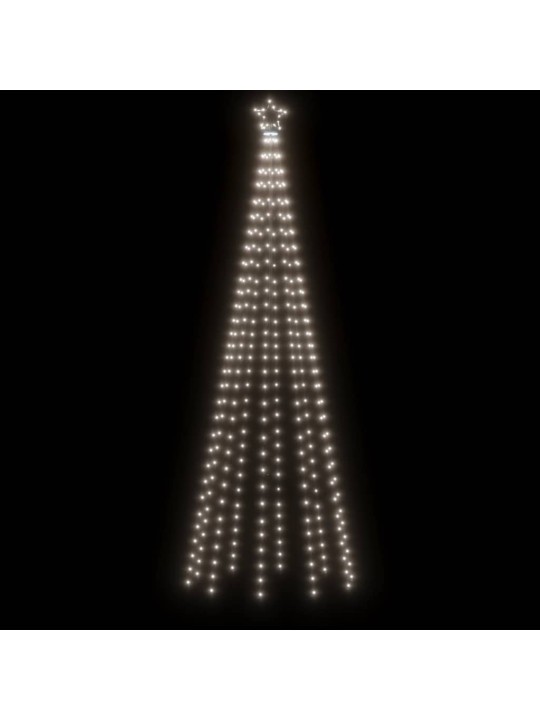 Ziemassvētku egle ar pīķi, 310 vēsi baltas LED, 300 cm