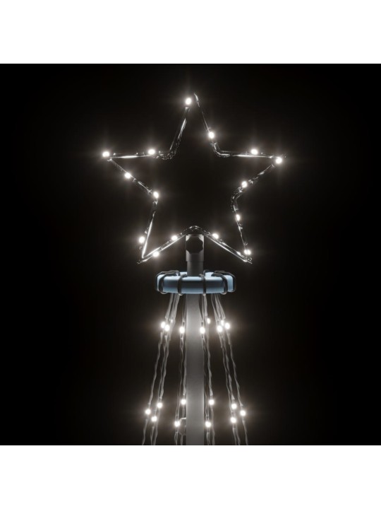 Ziemassvētku egle ar pīķi, 310 vēsi baltas LED, 300 cm