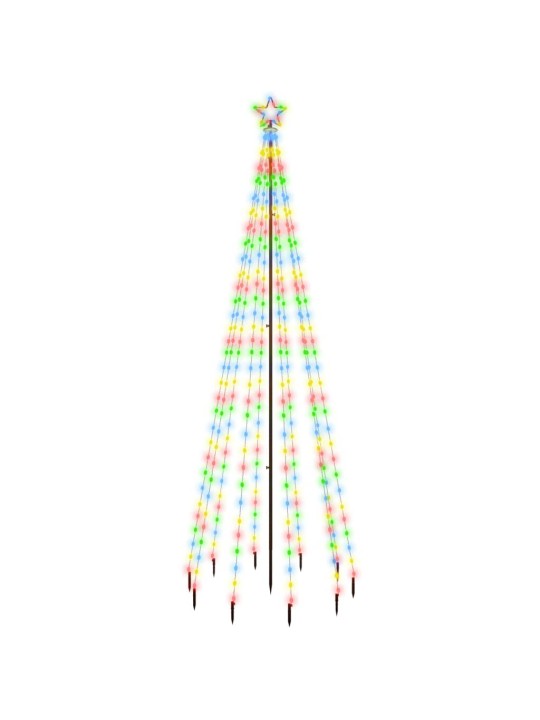 Ziemassvētku egle ar pīķi, 310 krāsainas LED, 300 cm