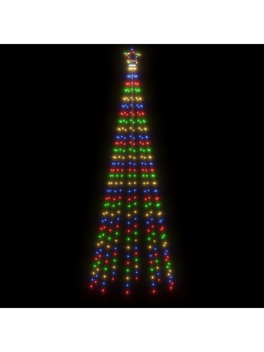 Ziemassvētku egle ar pīķi, 310 krāsainas LED, 300 cm