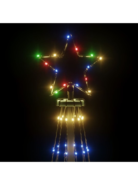 Ziemassvētku egle ar pīķi, 310 krāsainas LED, 300 cm