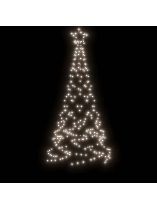 Ziemassvētku egle ar pīķi, 200 vēsi baltas led, 180 cm