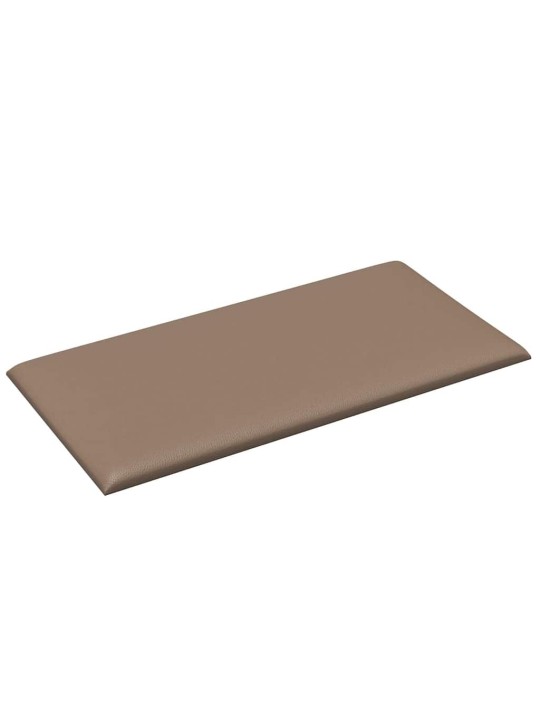 Sienas paneļi, 12 gab., 30x15 cm, mākslīgā āda, 0,54 m²