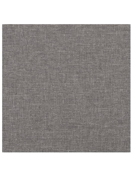 Sienas paneļi, 12 gab., gaiši pelēki, 30x30 cm, audums, 1,08 m²