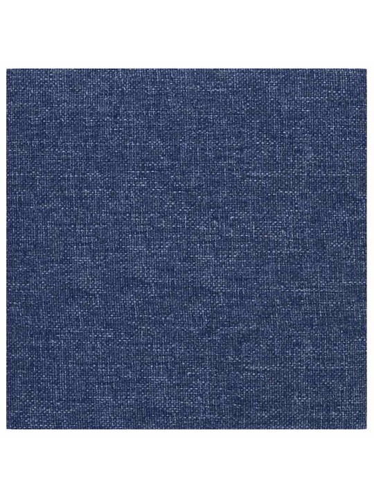 Sienas paneļi, 12 gab., zili, 30x30 cm, audums, 1,08 m²
