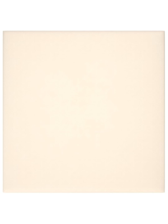 Sienas paneļi, 12 gab., krēmkrāsas, 30x30 cm, samts, 1,08 m²