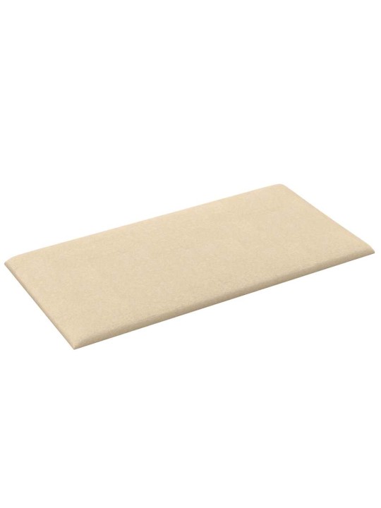Sienas paneļi, 12 gab., krēmkrāsas, 60x30 cm, audums, 2,16 m²