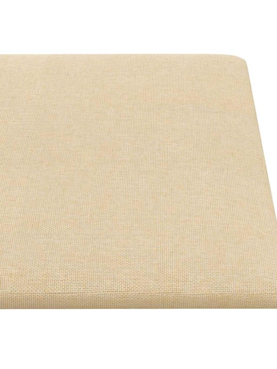 Sienas paneļi, 12 gab., krēmkrāsas, 60x30 cm, audums, 2,16 m²