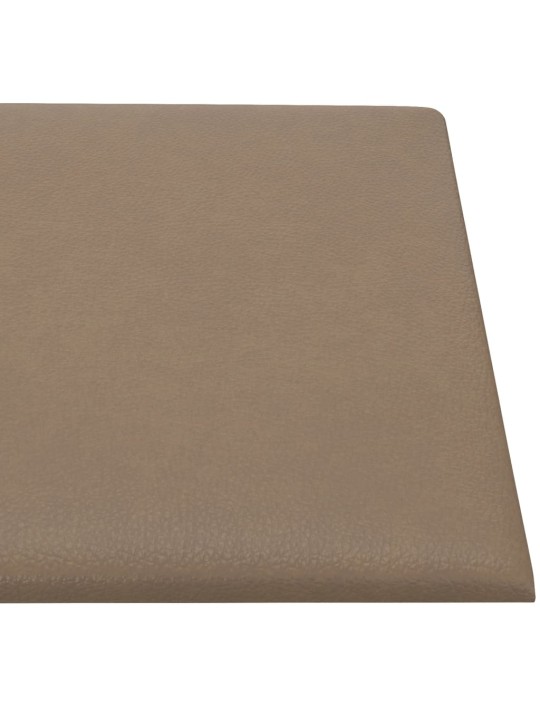 Sienas paneļi, 12 gab., 60x30 cm, mākslīgā āda, 2,16 m²