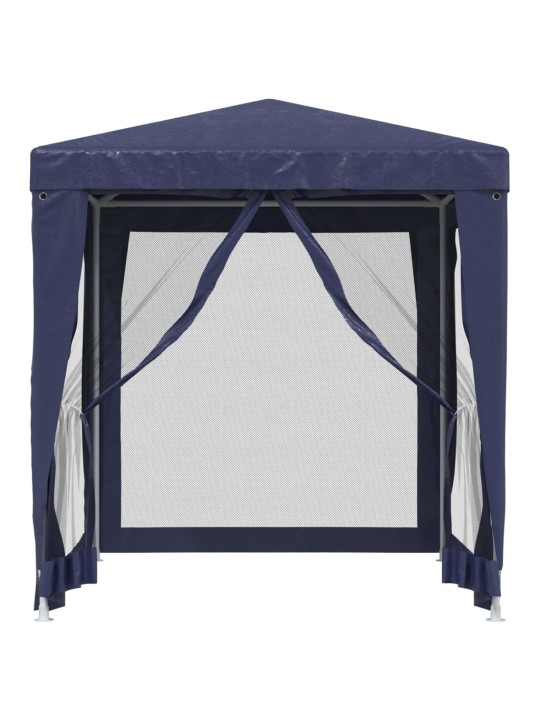 Svinību telts, ar 4 sieta sienām, 2x2 m, zila, hdpe