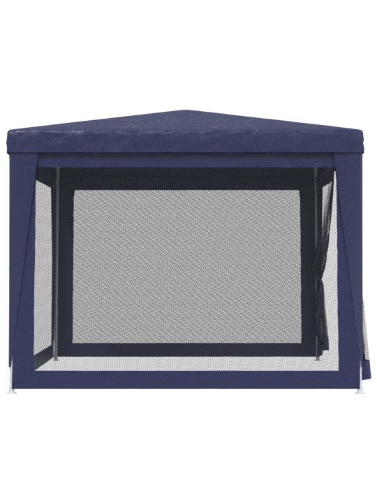Svinību telts, ar 4 sieta sienām, 3x3 m, zila, hdpe