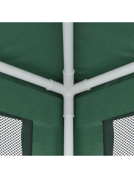 Svinību telts, ar 4 sieta sienām, 3x3 m, zaļa, hdpe
