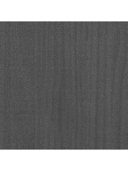 Gultas rāmis, pelēks, priedes masīvkoks, 200x200 cm