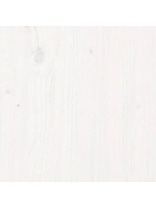 Gultas rāmis, balts, priedes masīvkoks, 120x200 cm