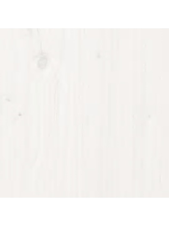 Gultas rāmis, balts, masīvkoks, 100x200 cm