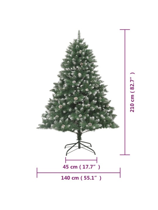 Mākslīgā Ziemassvētku egle ar statīvu, 210 cm, PVC