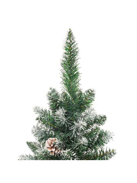 Mākslīgā ziemassvētku egle ar statīvu, šaura, 120 cm, pvc