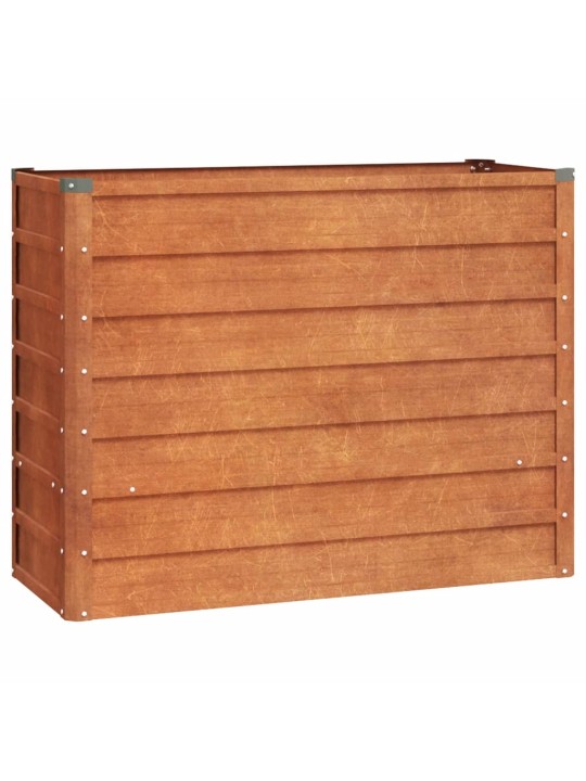 Augstā dārza puķu kaste, rūsas, 100x40x77 cm, kortena tērauds