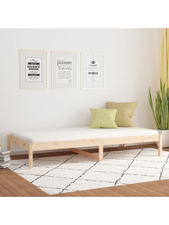 Gulta bez matrača, 80x200 cm, priedes masīvkoks